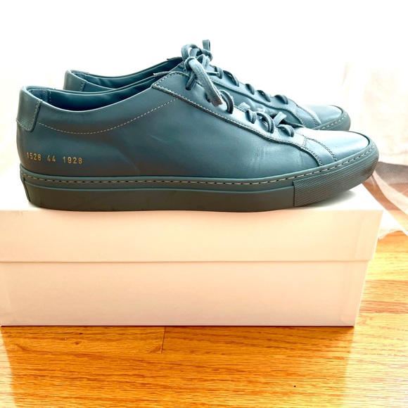 Common Projects Blue Minimalist Sneakers - Picture 7 of 13